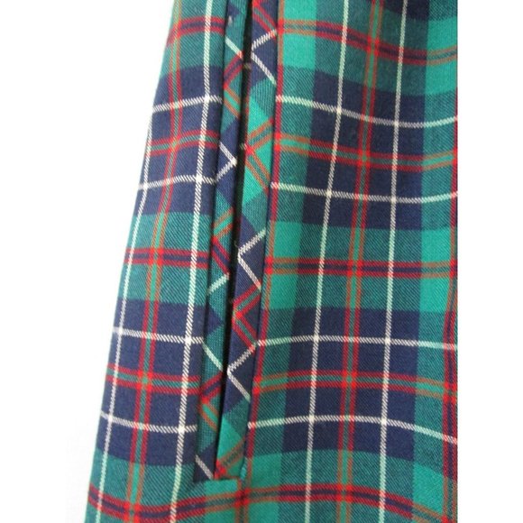 Pendleton Petite Preppy Tartan Plaid Skirt Sz 14 Damaged With Tags Repair Cutter - Picture 13 of 16